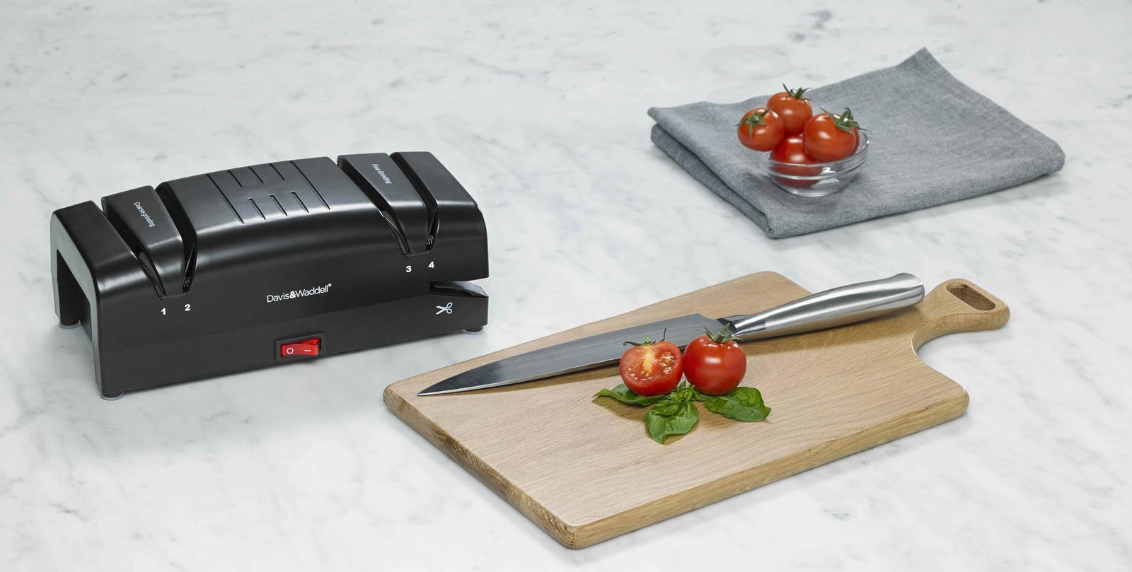 Premium Davis & Waddell Electric Knife Sharpener with 60W Motor
