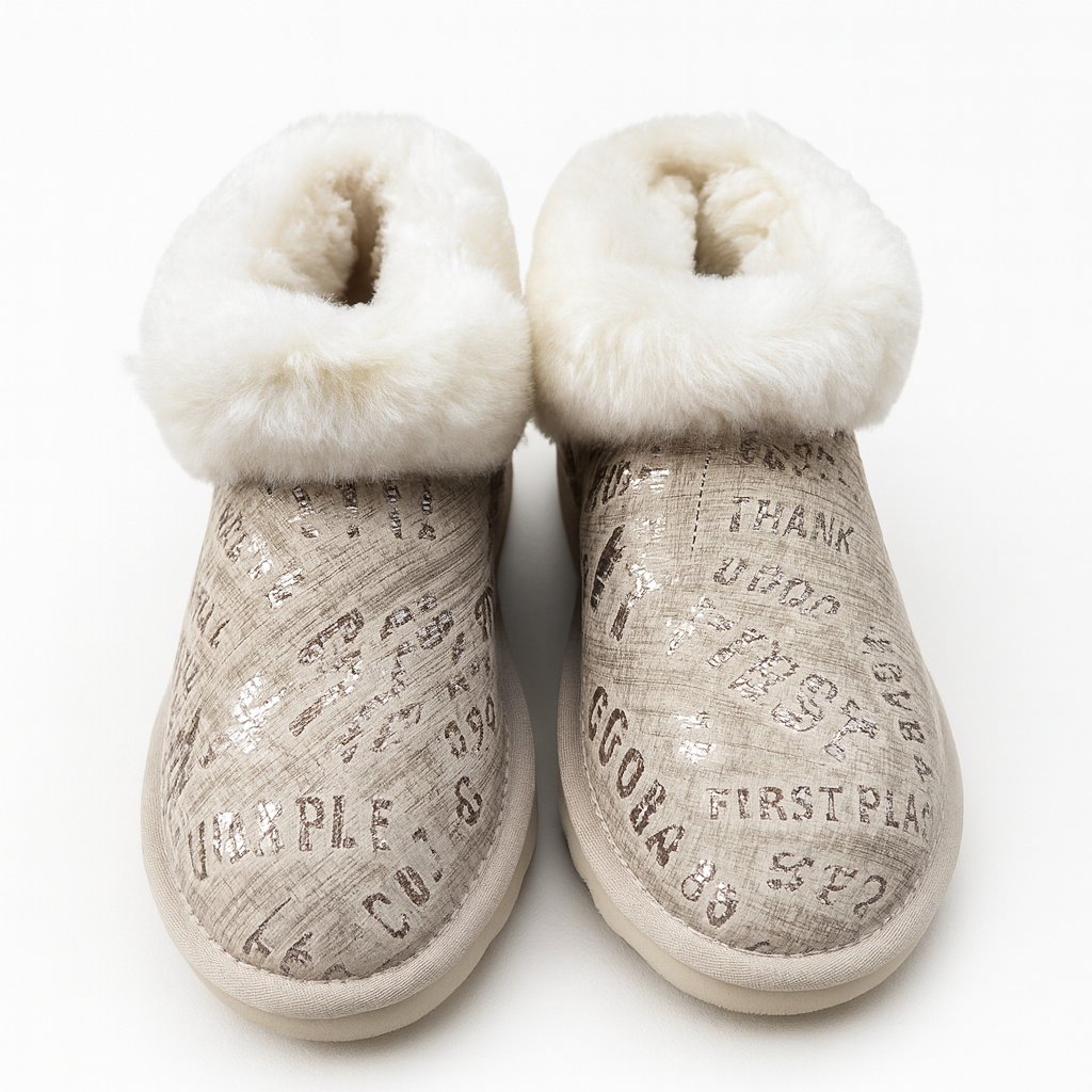 Premium Women's Gold Sand Australian Sheepskin Wool Mini UGG Boots Size 7