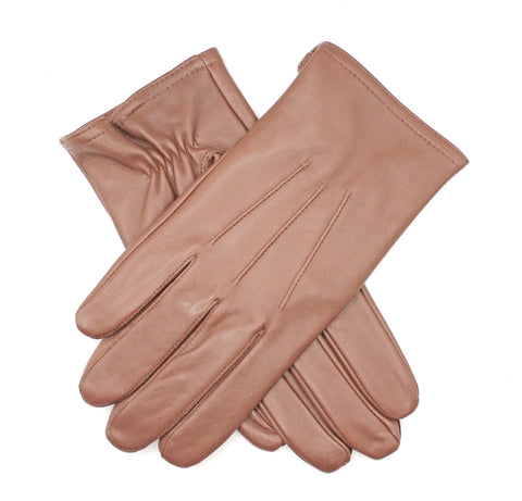 Dents Men’s Full Grain Leather Gloves - Cognac Small