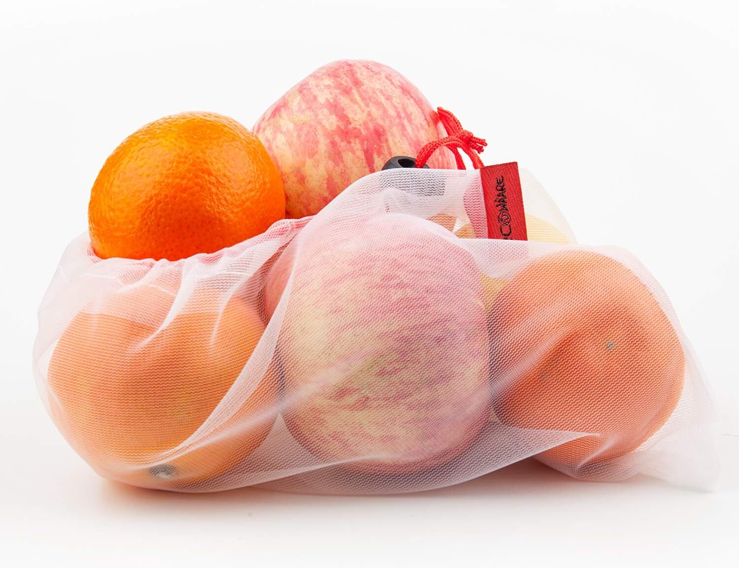 ECOCLAND Reusable Mesh Produce Bags Set of 10, Eco-Friendly, Washable, Multi-Purpose - SuperSaverAU - view 3