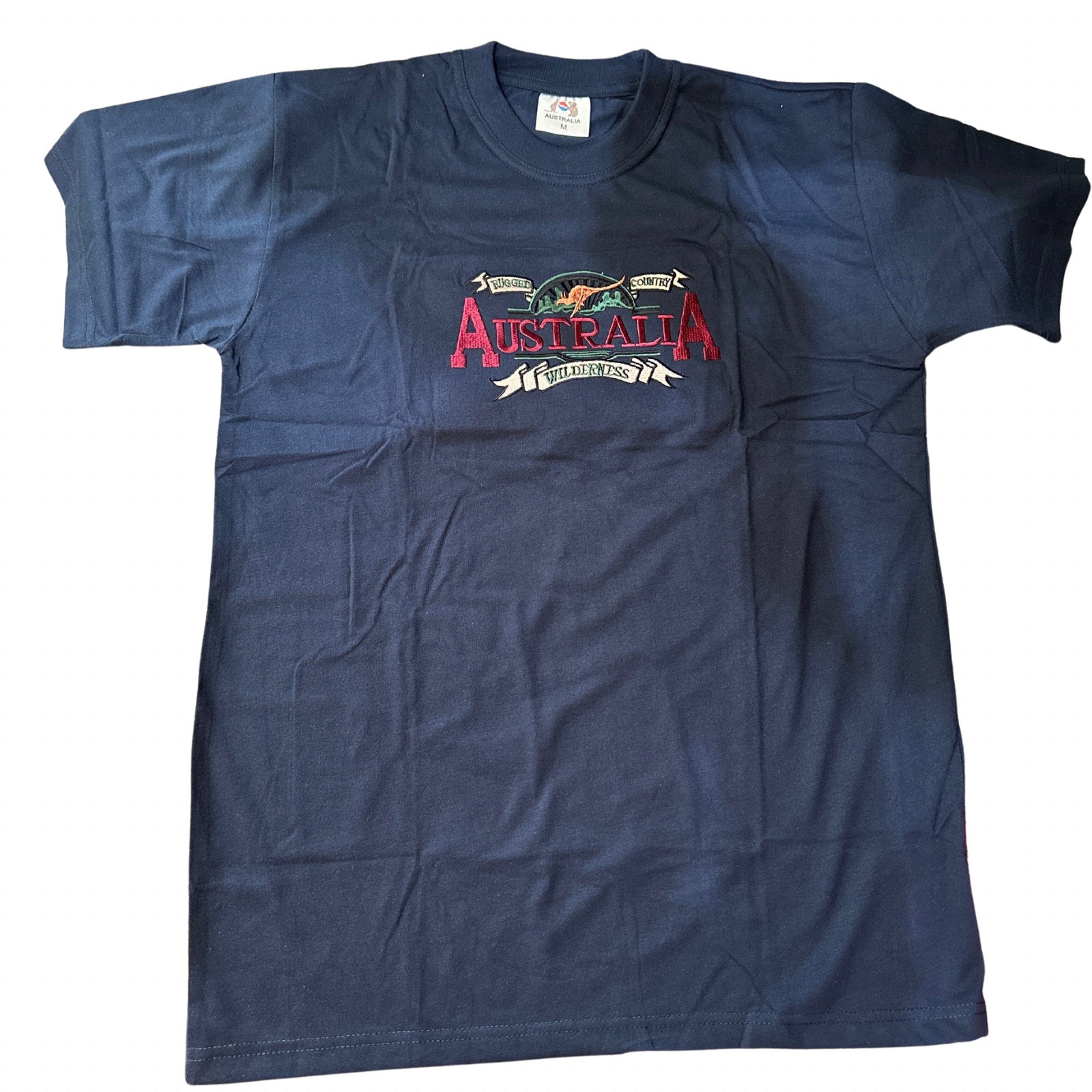 Australia Wilderness T-Shirt 100% Cotton Navy Blue XL - Souvenir Wear - SuperSaverAU - view 1