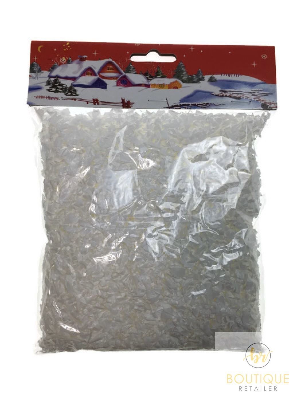 480g FAKE SNOW Christmas White Xmas Frozen Party Snowflakes BULK - SuperSaverAU - view 3
