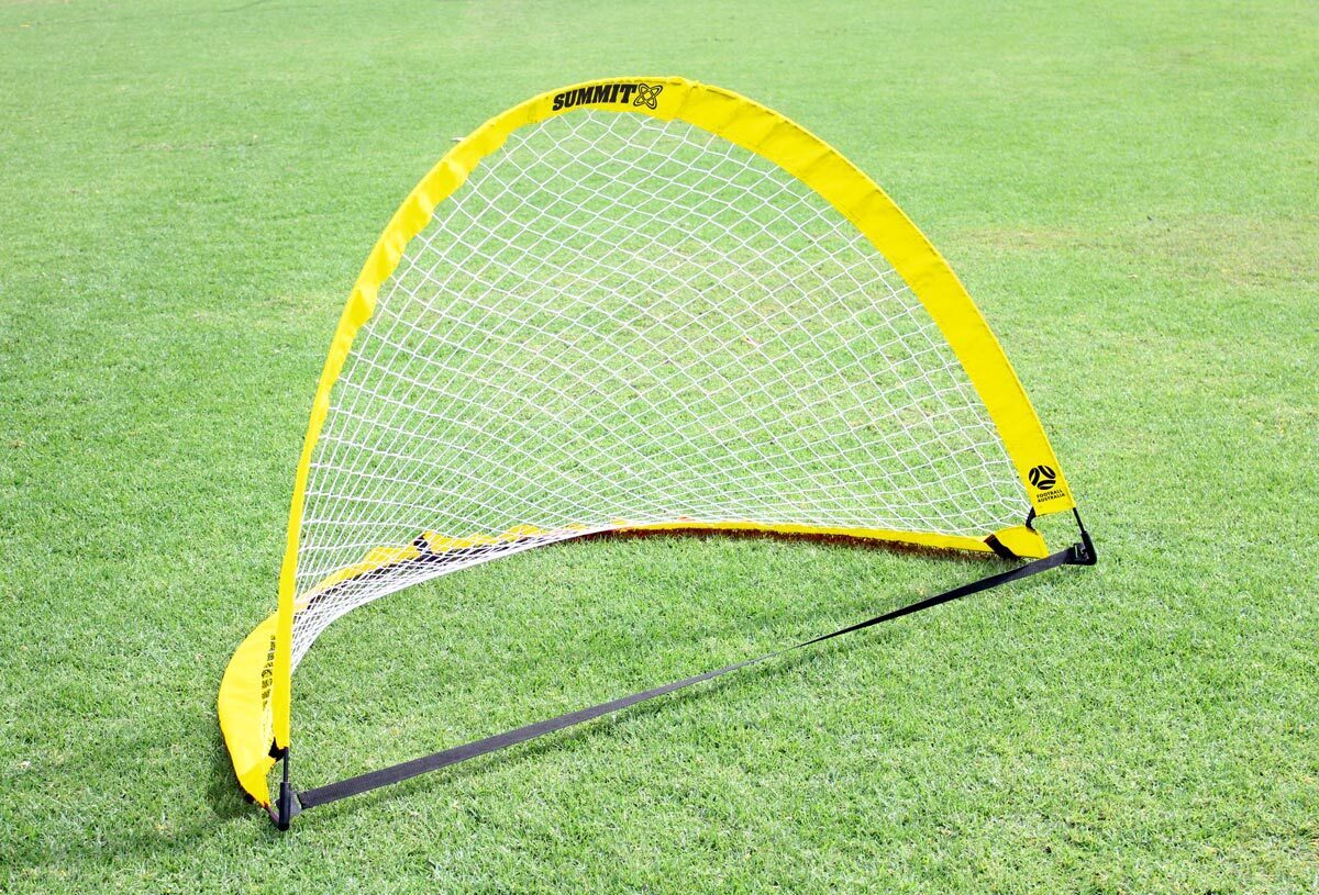 2x Summit Pop Up Teardrop Advance FFA Half Dome Training Football Soccer Goal 2mx1m - SuperSaverAU - view 3