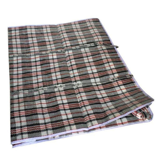 Premium Large Stripe Zip Storage Bags with Handles - 65 x 60 x 25cm, 10 Pack