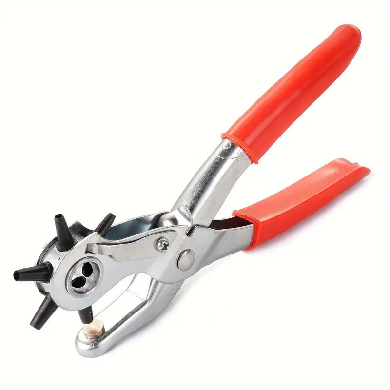 Multi-Size Leather Belt Eyelet Hole Punch Puncher Plier Revolving Handcraft Tool - SuperSaverAU - view 2