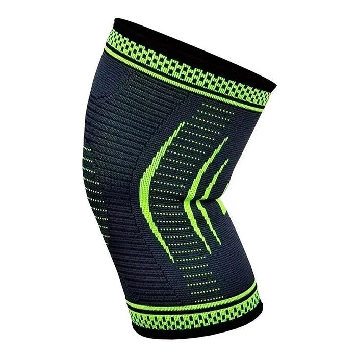 Premium Black Green Knee Compression Support Sleeve Breathable Leg Brace