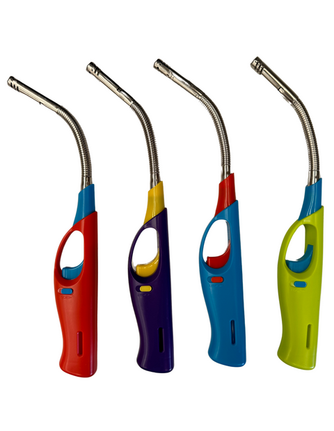 Clear Flexible Gas Lighter 34cm for BBQ Kitchen Cigarette - Assorted Colours - SuperSaverAU - view 1