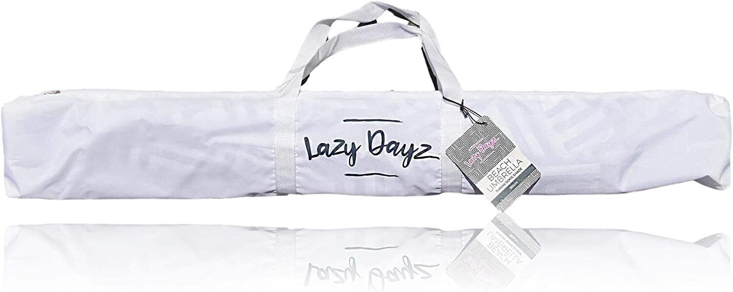 Premium Lazy Dayz Beach Umbrella with Tilt & Carry Bag - 1.8m