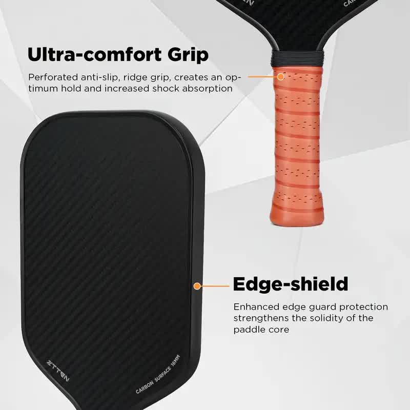 3K Graphite Carbon Fiber Pickleball Paddle, 225.7g, Polypropylene Core, Ultra-Comfort Grip - SuperSaverAU - view 5