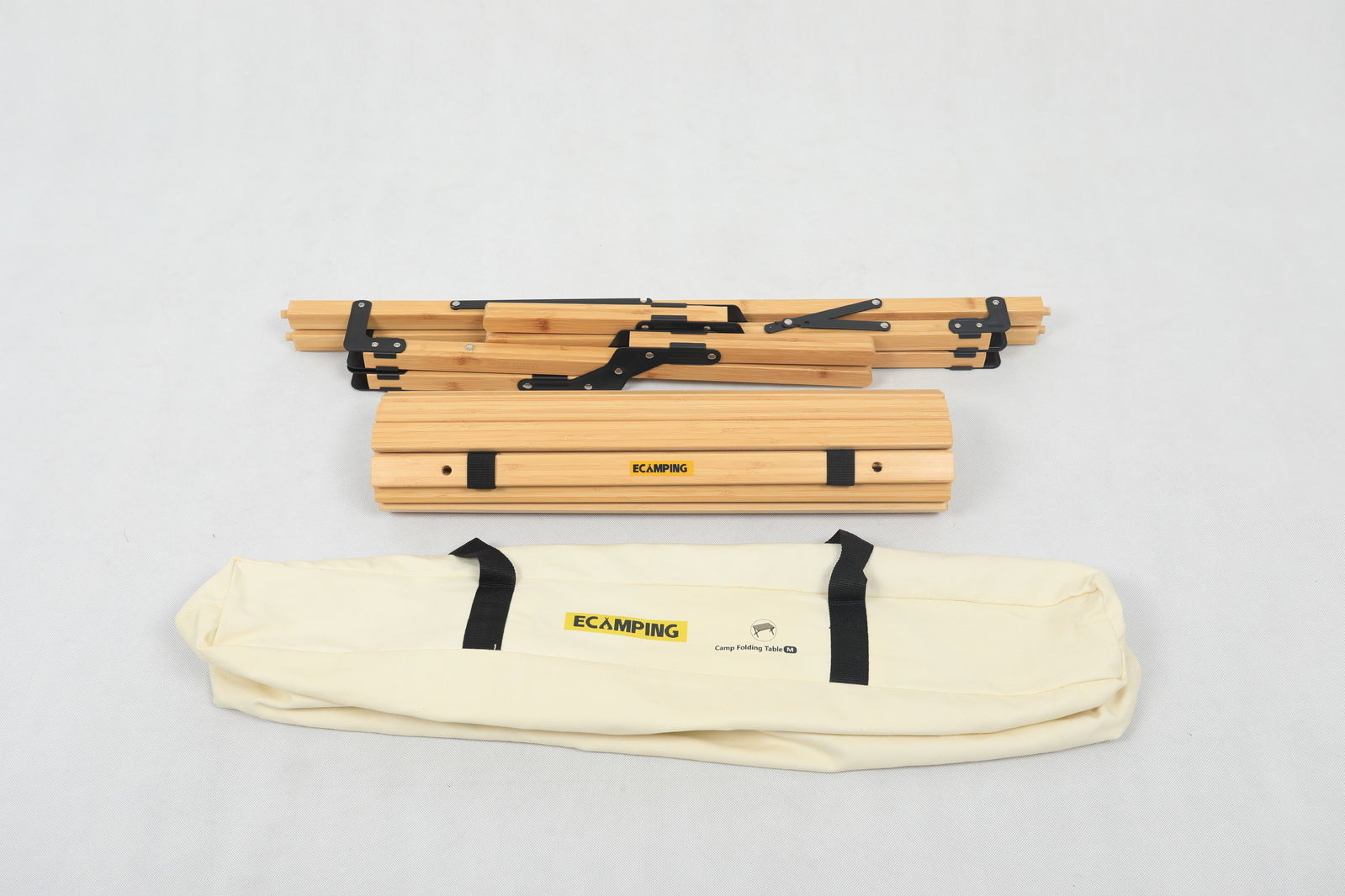 Premium Bamboo Camping Chairs & Table Set - 3 Chairs + 1 Table
