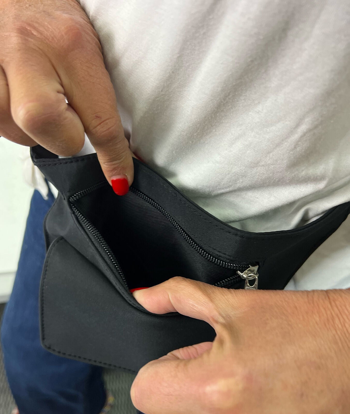 Milleni Utility Travel Waist Bag with Adjustable Strap - Black