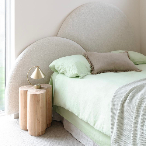 Premium Cotton Muslin Quilt Cover Set – Pastel Green King