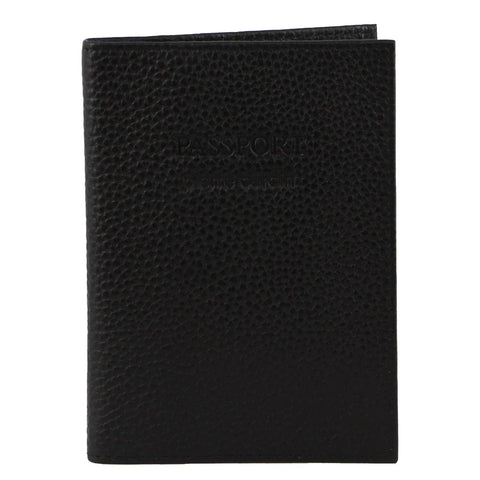 Pierre Cardin Slim Leather Passport Cover with RFID Protection - Black
