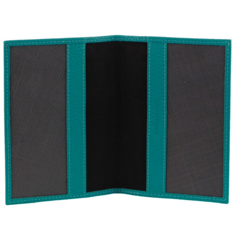 Pierre Cardin Slim Leather Passport Cover with RFID Protection - Turquoise