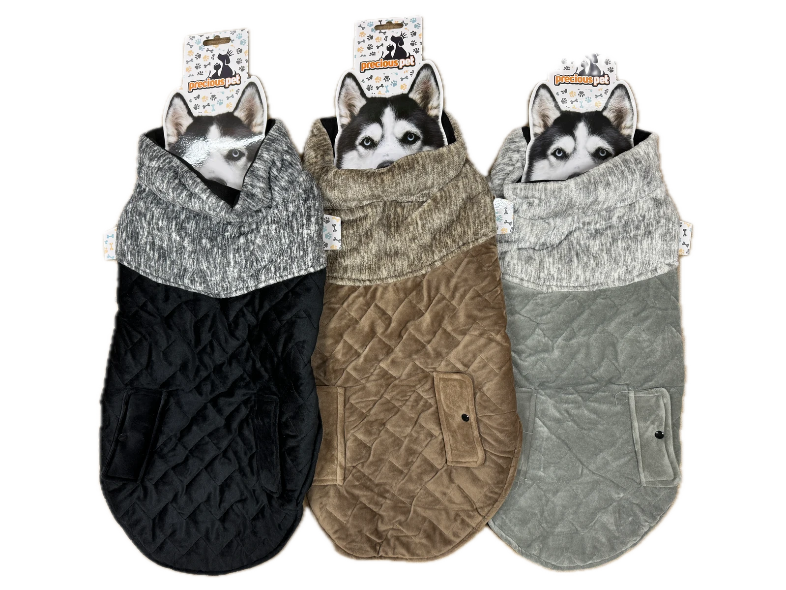 Premium Quilted Dog Jacket with Thermal Fleece Lining - 60cm