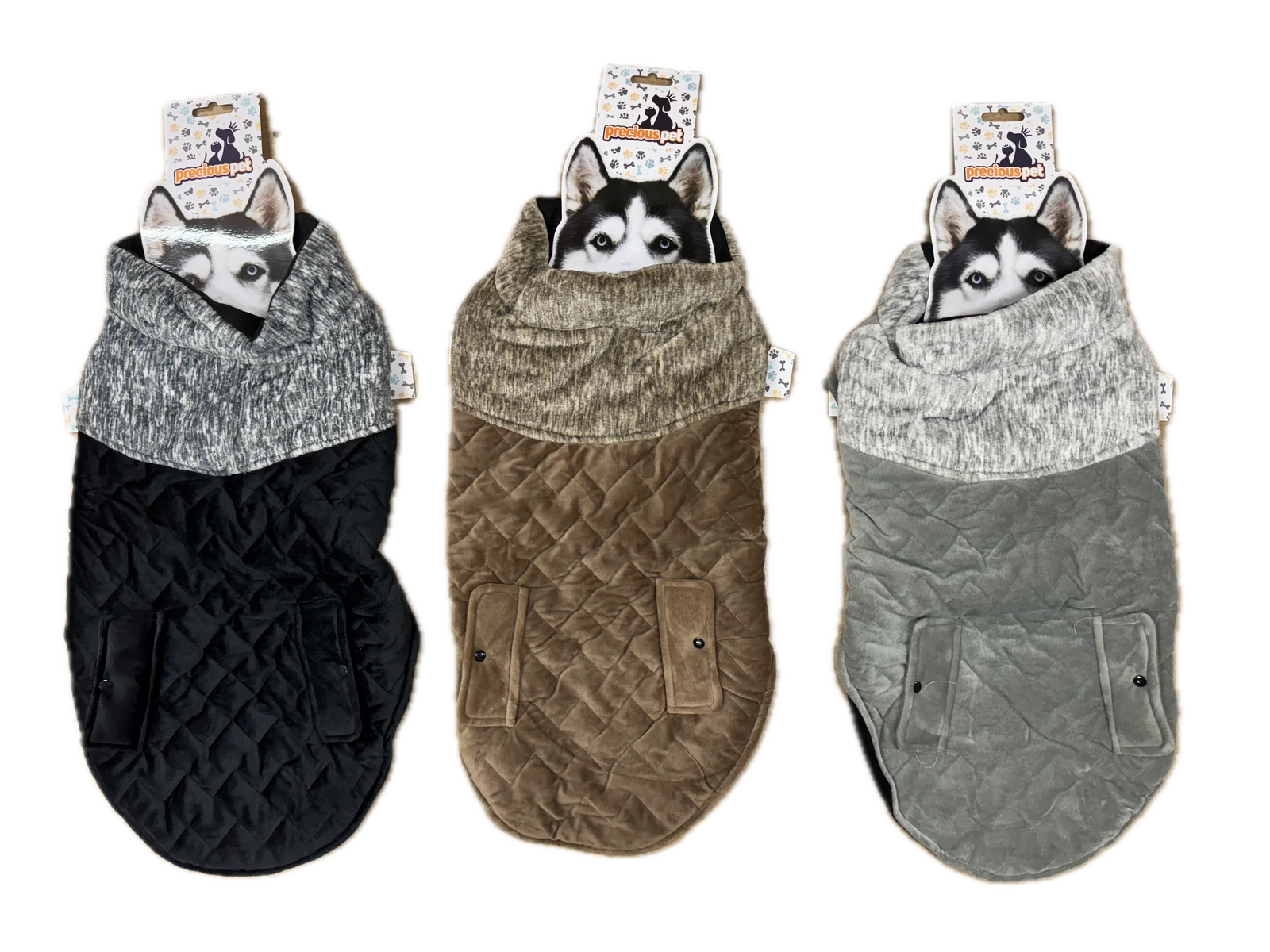 Premium Quilted Dog Jacket with Thermal Fleece Lining - 60cm