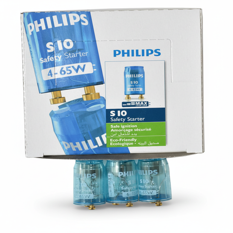 Philips S10 Safety Starters for Fluorescent Lamps - 6 Boxes of 25