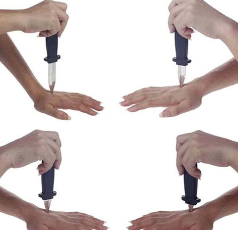 TRICKY DISAPPEARING FAKE KNIFE Prank Blade Novelty Trick Stage Toy Prop Game - SuperSaverAU - view 1