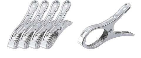 6 Jumbo Stainless Steel Clothes Pegs - 12cm Laundry Clips - SuperSaverAU - view 1