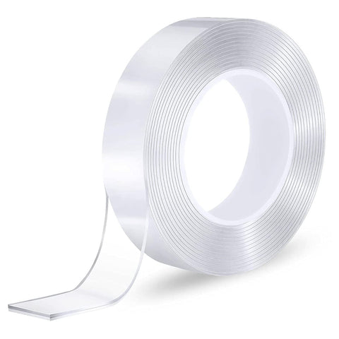 Double-Sided Nano Mounting Tape 2M x 20mm - Traceless Clear Adhesive Gel - SuperSaverAU - view 1