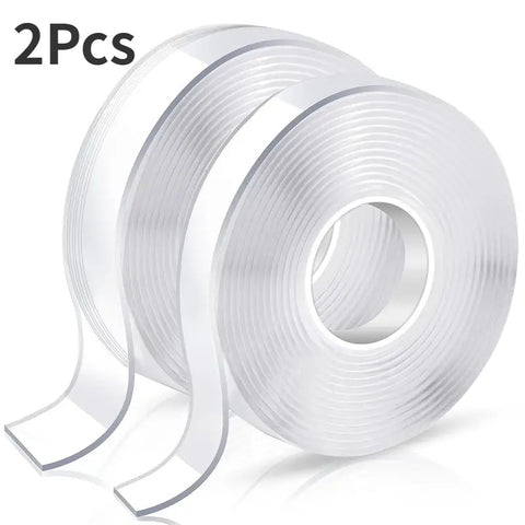 Premium Double-Sided Nano Mounting Tape – Clear Gel 2 Pack, 2m x 20mm