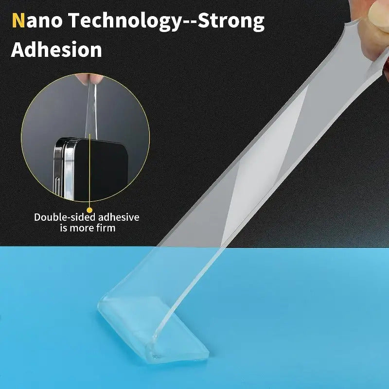 Premium Double-Sided Nano Mounting Tape – Clear Gel 2 Pack, 2m x 20mm