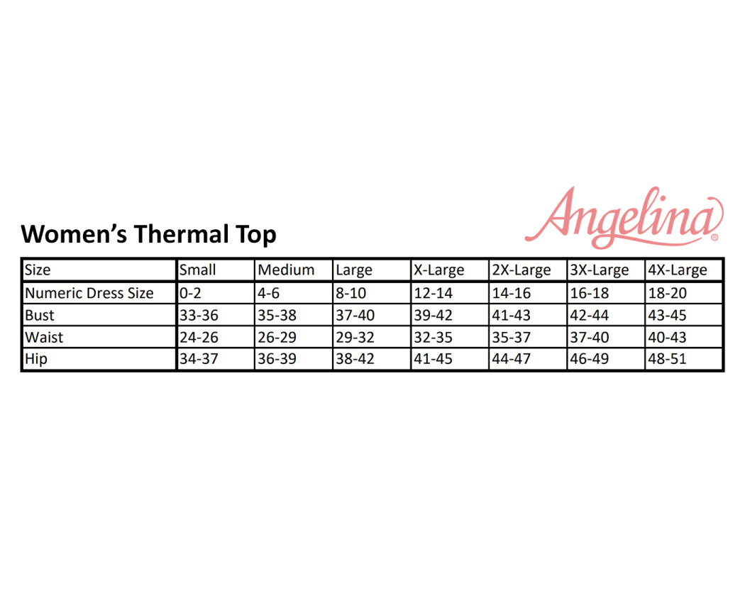 Premium Women's Black Brushed Fleece Long Sleeve Thermal Top L