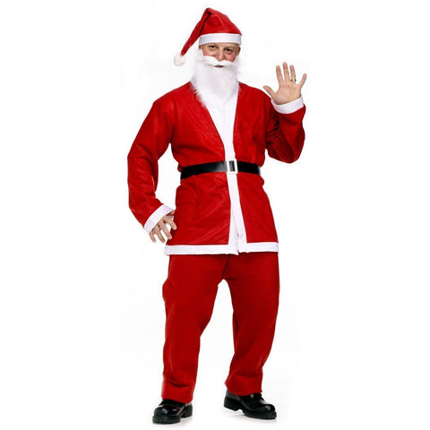 ADULT SANTA CLAUS COSTUME Suit Father Xmas Party Outfit Father Christmas - SuperSaverAU - view 1