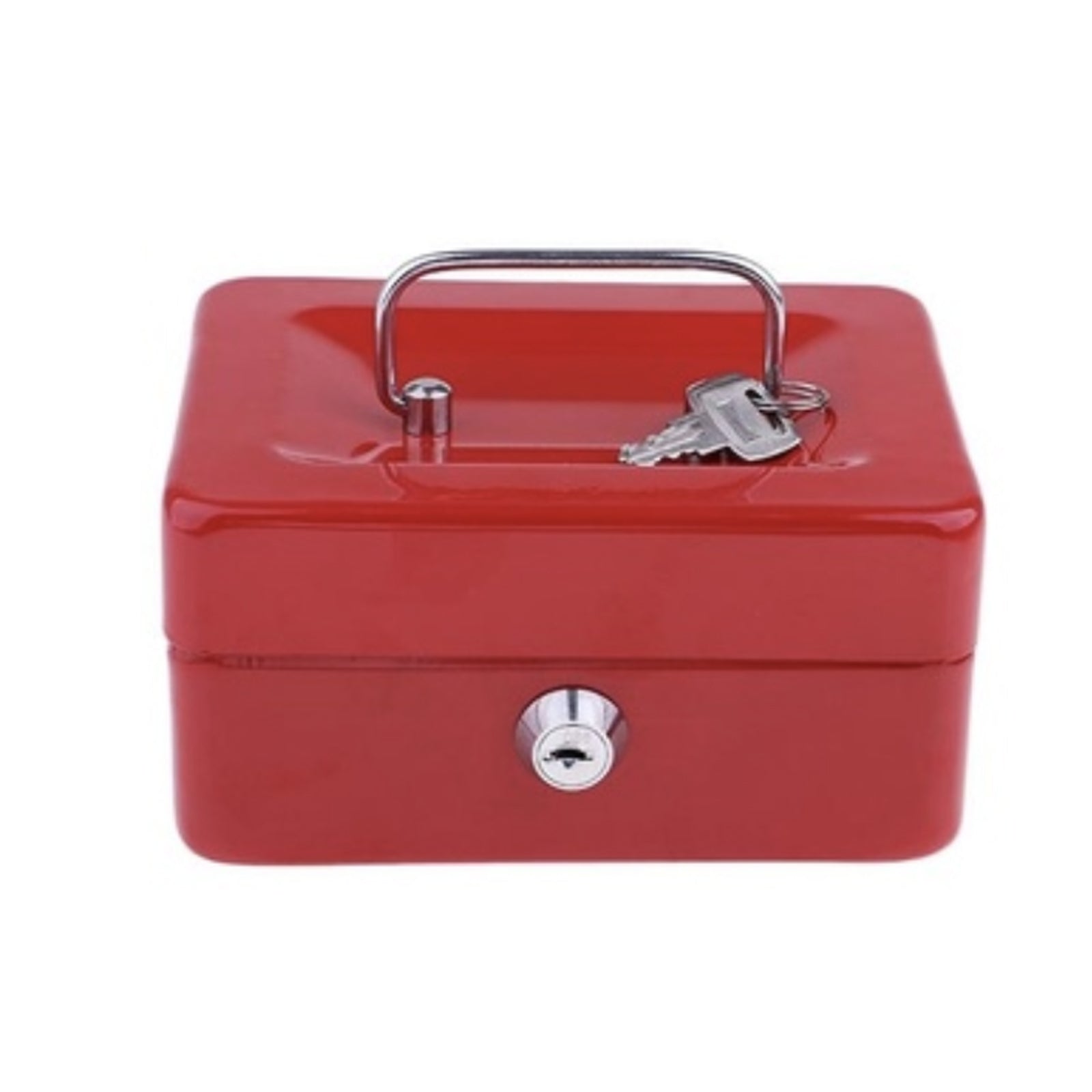 Premium Lockable Metal Cash Box with Deposit Slot & 2 Keys