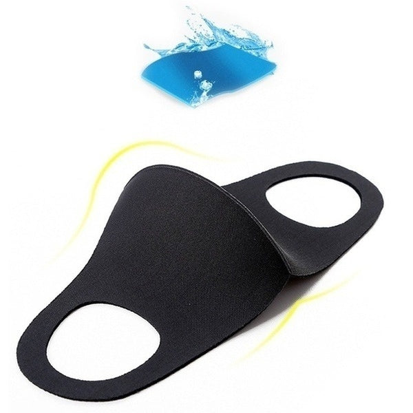 Premium Summer Reusable Breathable Face Masks - Black, 10 Pack