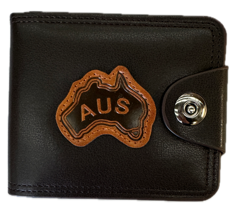 Classic Brown Souvenir Wallet by Premium - Embossed AUS Design - SuperSaverAU - view 1