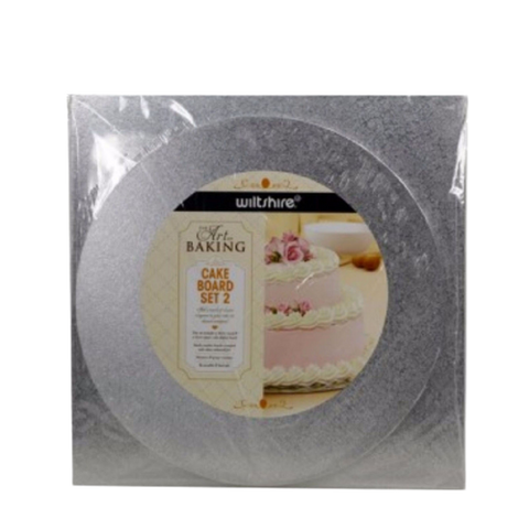 WILTSHIRE Art of Baking Reusable Wooden Cake Boards – Set of 2