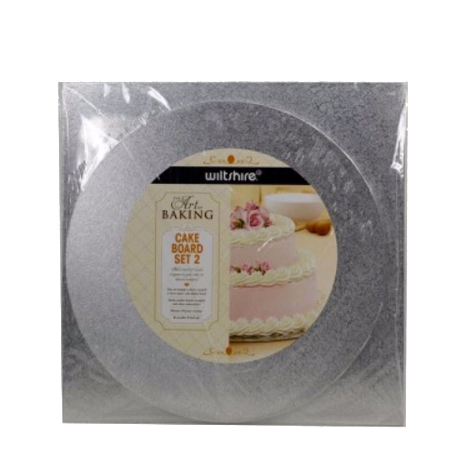 WILTSHIRE Art of Baking Reusable Wooden Cake Boards – Set of 2