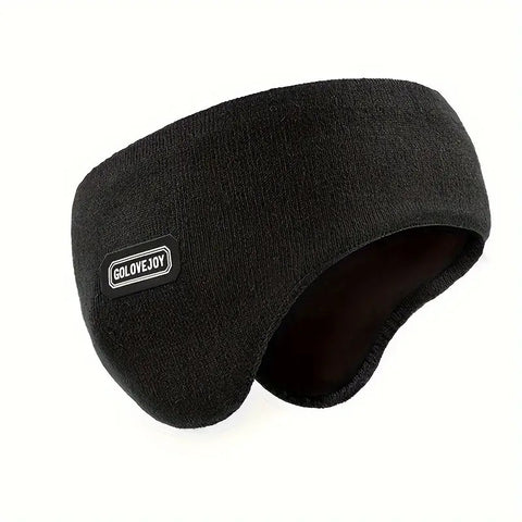 Black Winter Earmuffs for Men - Warm Ear Cover Protection - Running Headband - SuperSaverAU - view 1