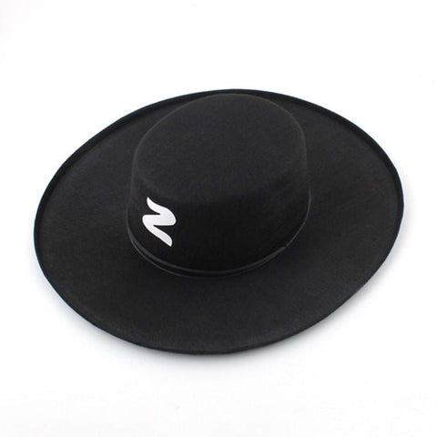 Zorro Hat Spanish Bandit Adult/Children Costume Party Halloween Dress - SuperSaverAU - view 1