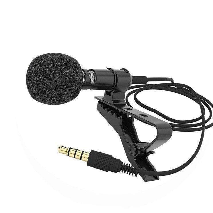 Hridz 3.5mm Clip-On Lavalier Lapel Microphone for Mobile Phones