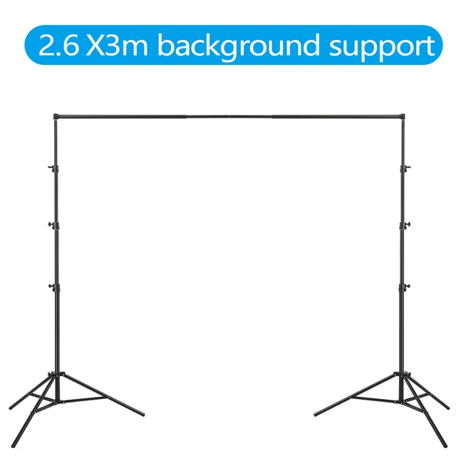 Premium 2.6m x 3m Heavy Duty Photography Backdrop Support System