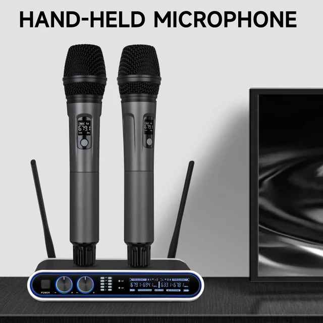 Hridz UR-109 PRO Dual UHF Wireless Microphone Kit