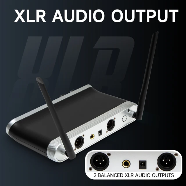 Hridz UR-109 PRO Dual UHF Wireless Microphone Kit