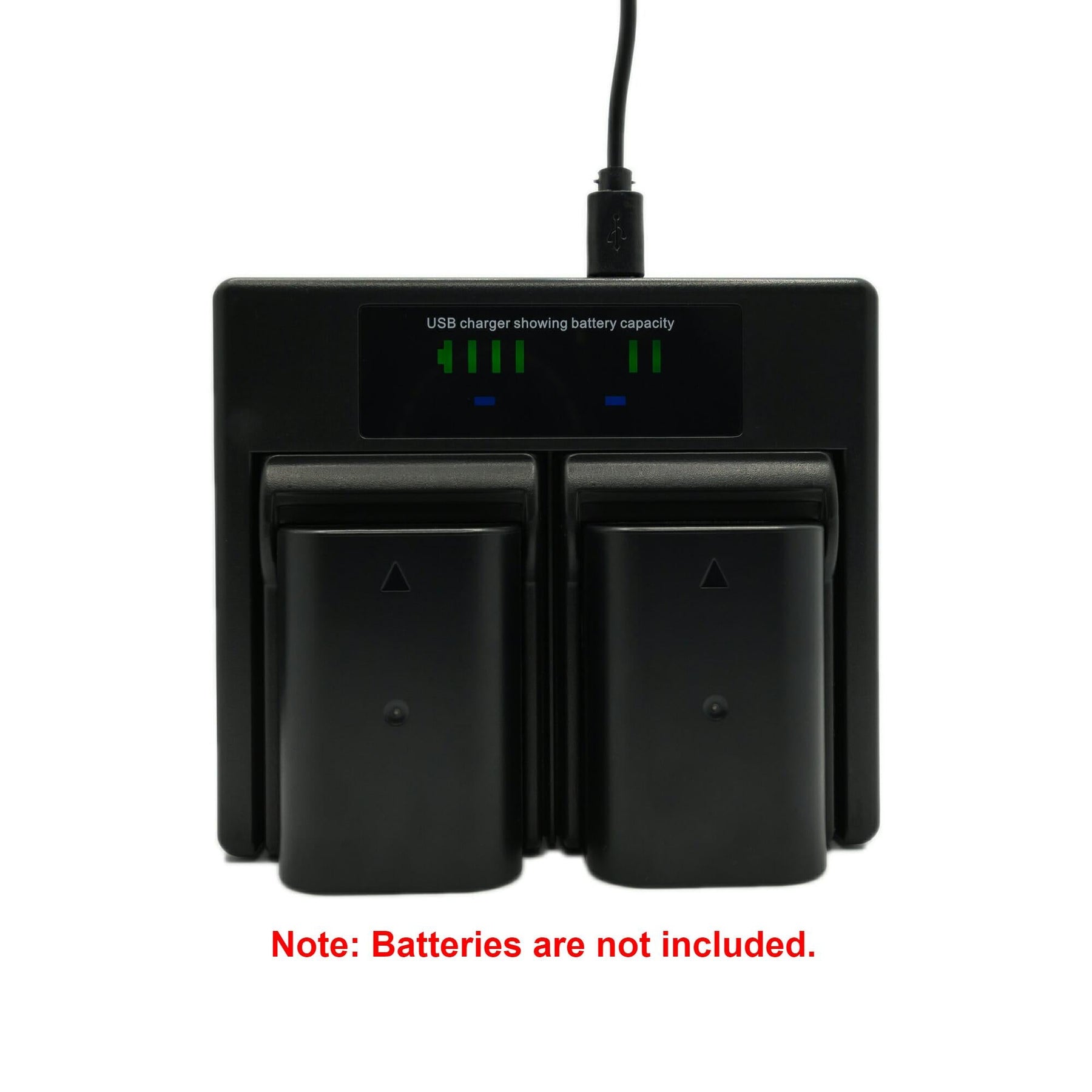 Hridz DMW-BLF19 Dual Battery Charger for Panasonic Cameras