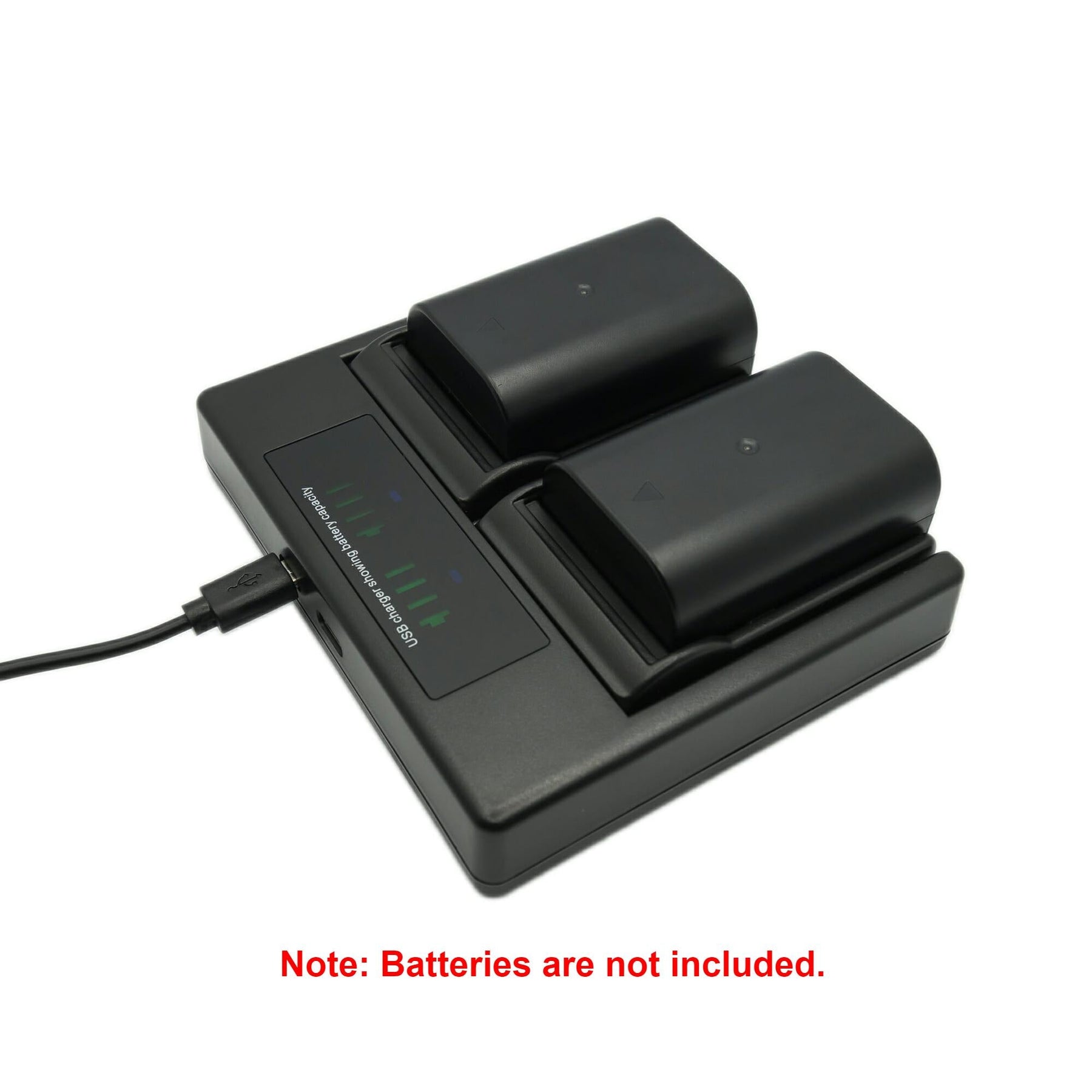Hridz DMW-BLF19 Dual Battery Charger for Panasonic Cameras