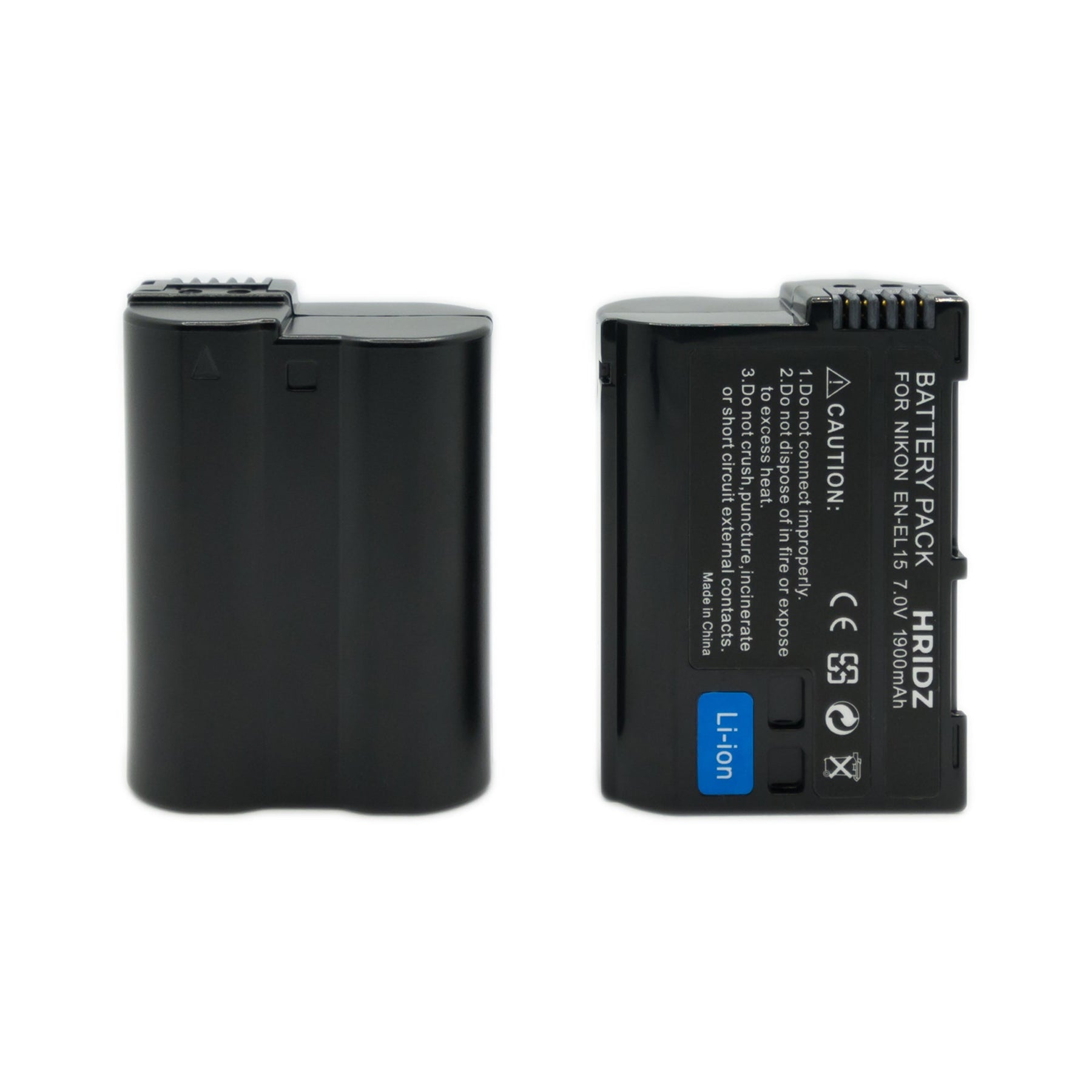 Hridz EN-EL15 Battery and Dual Charger Kit for Nikon