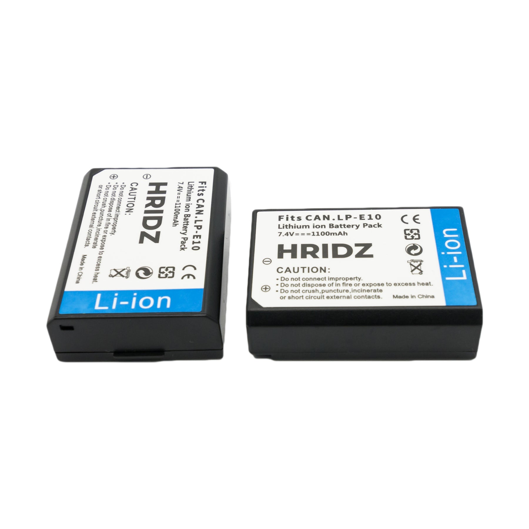 HridZ LP-E10 Battery Pack for Canon, 2-Pack 1100mAh with Dual Charger - SuperSaverAU - view 5