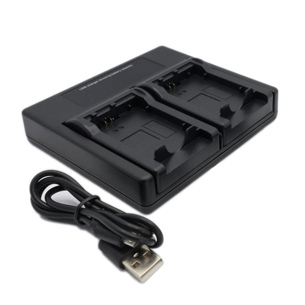 Hridz NP-FW50 Dual Battery Charger for Sony Alpha and NEX Cameras