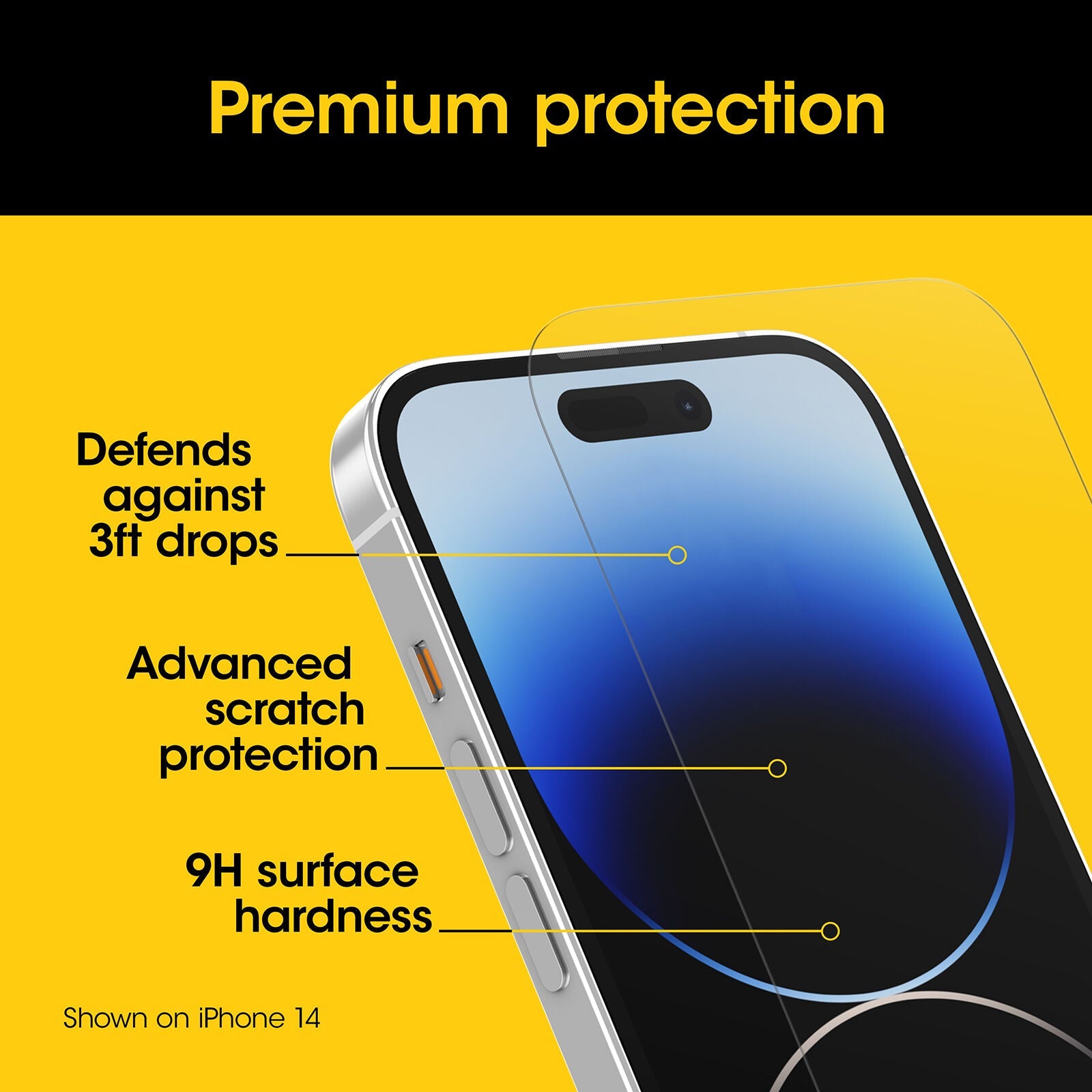 OtterBox Screen Protector Premium Glass for Apple iPhone 15 Pro - Clear - SuperSaverAU - view 4