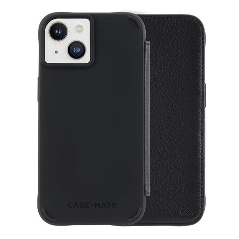 Case-Mate Tough Wallet Folio Case with MagSafe For iPhone 14 / iPhone 13 - Black - SuperSaverAU - view 1