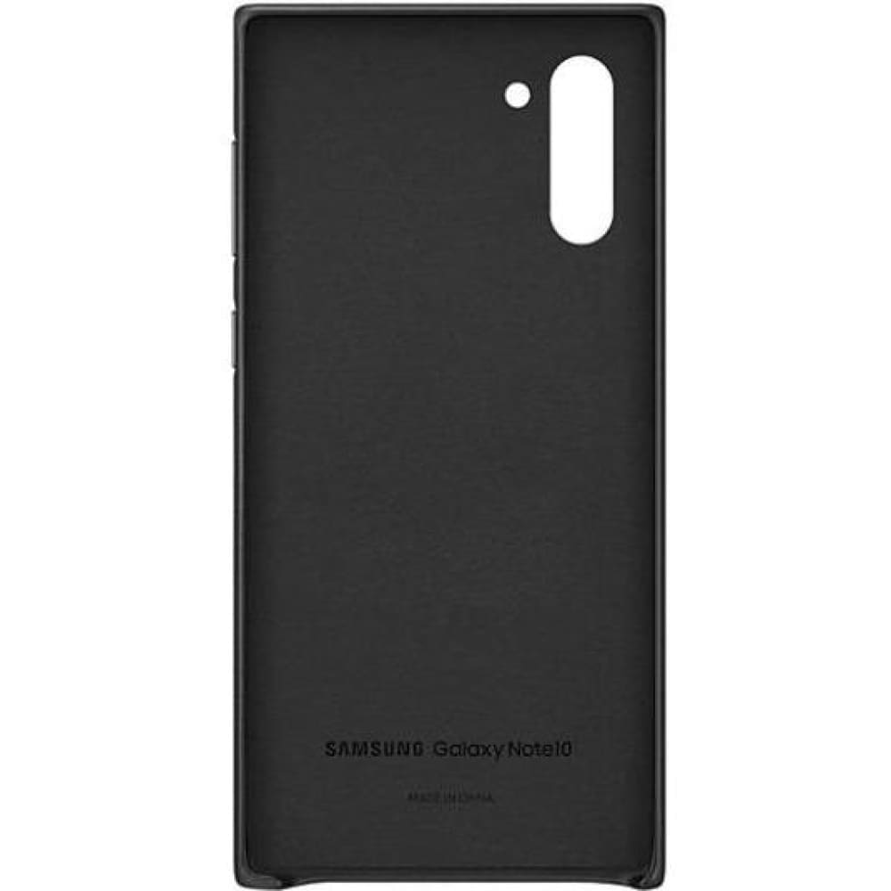 Samsung Galaxy Note 10 Leather Cover Case - Black - SuperSaverAU - view 4