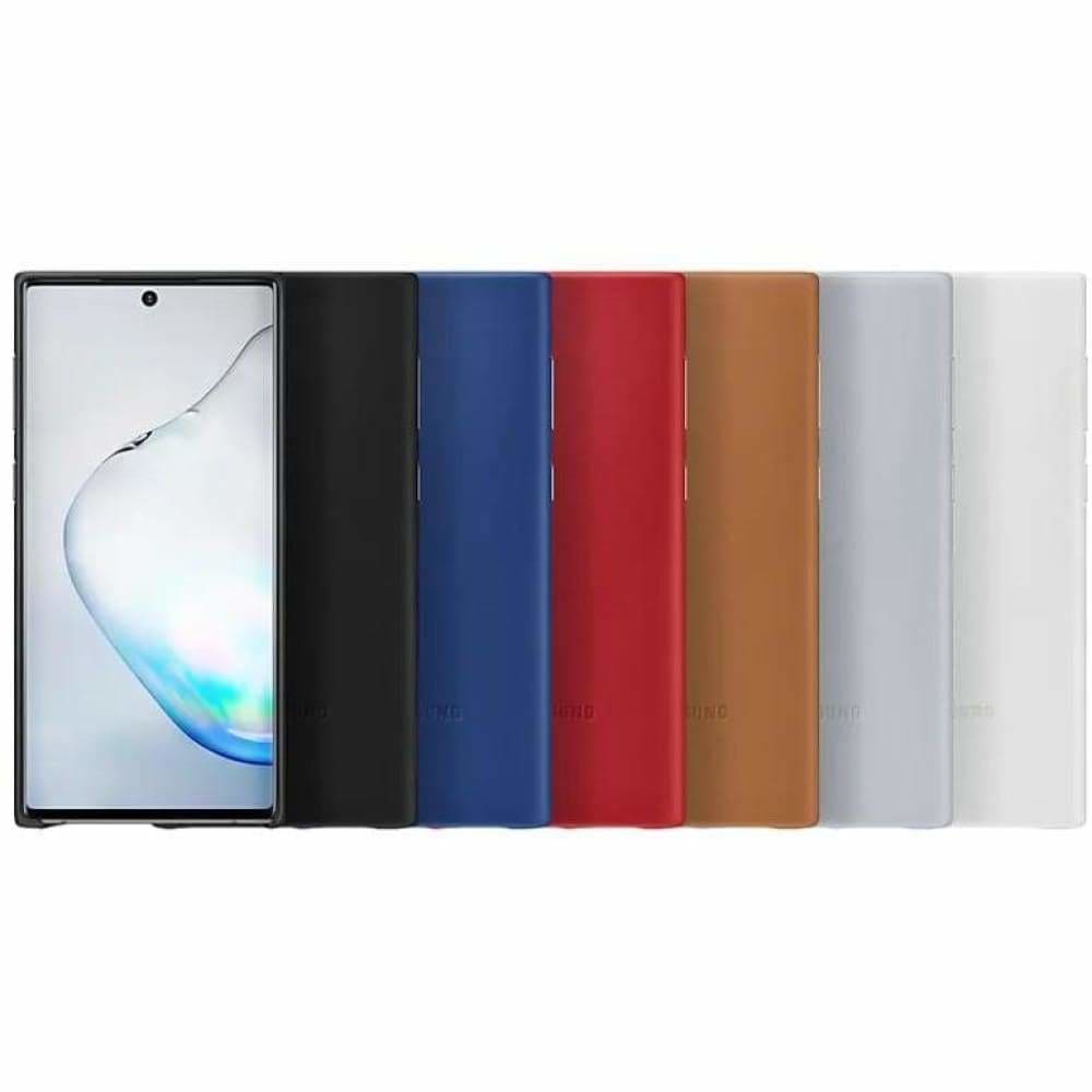 Samsung Galaxy Note 10 Leather Cover Case - Black - SuperSaverAU - view 5