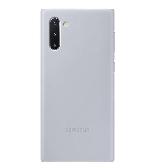 Samsung Galaxy Note 10 Genuine Leather Cover - Grey