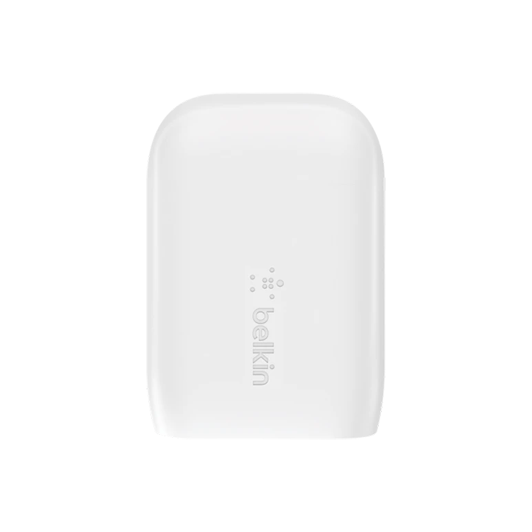 Belkin Dual PD Wall Charger with PPS - 42W Fast Charging for iPhone & Android, 1x USB-C (30W) & 1x USB-A (12W) - White - SuperSaverAU - view 5